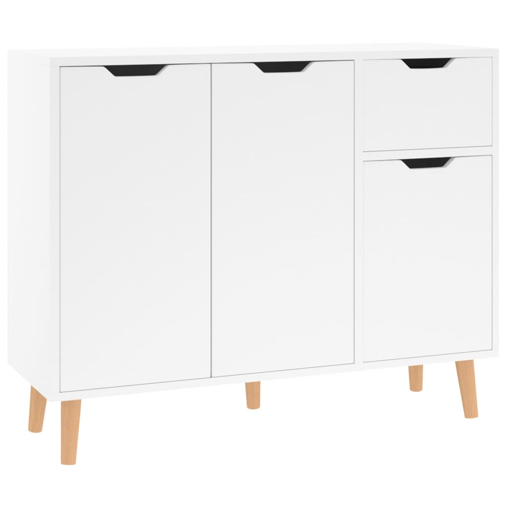 Credenza Bianco Lucido 90x30x72 cm in Truciolato cod mxl 60089