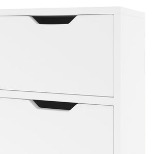 Credenza Bianco Lucido 90x30x72 cm in Legno Multistrato 326819