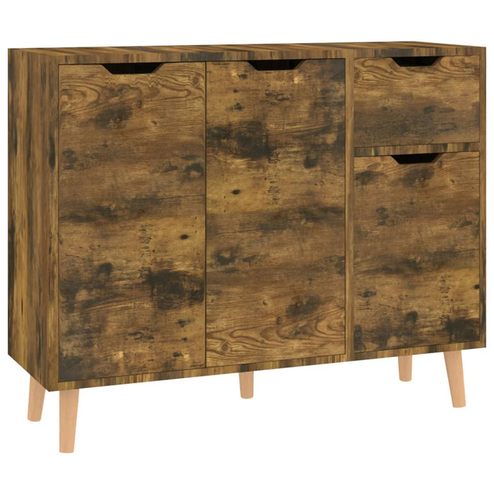 Credenza Rovere Fumo 90x30x72 cm in Truciolato 326821