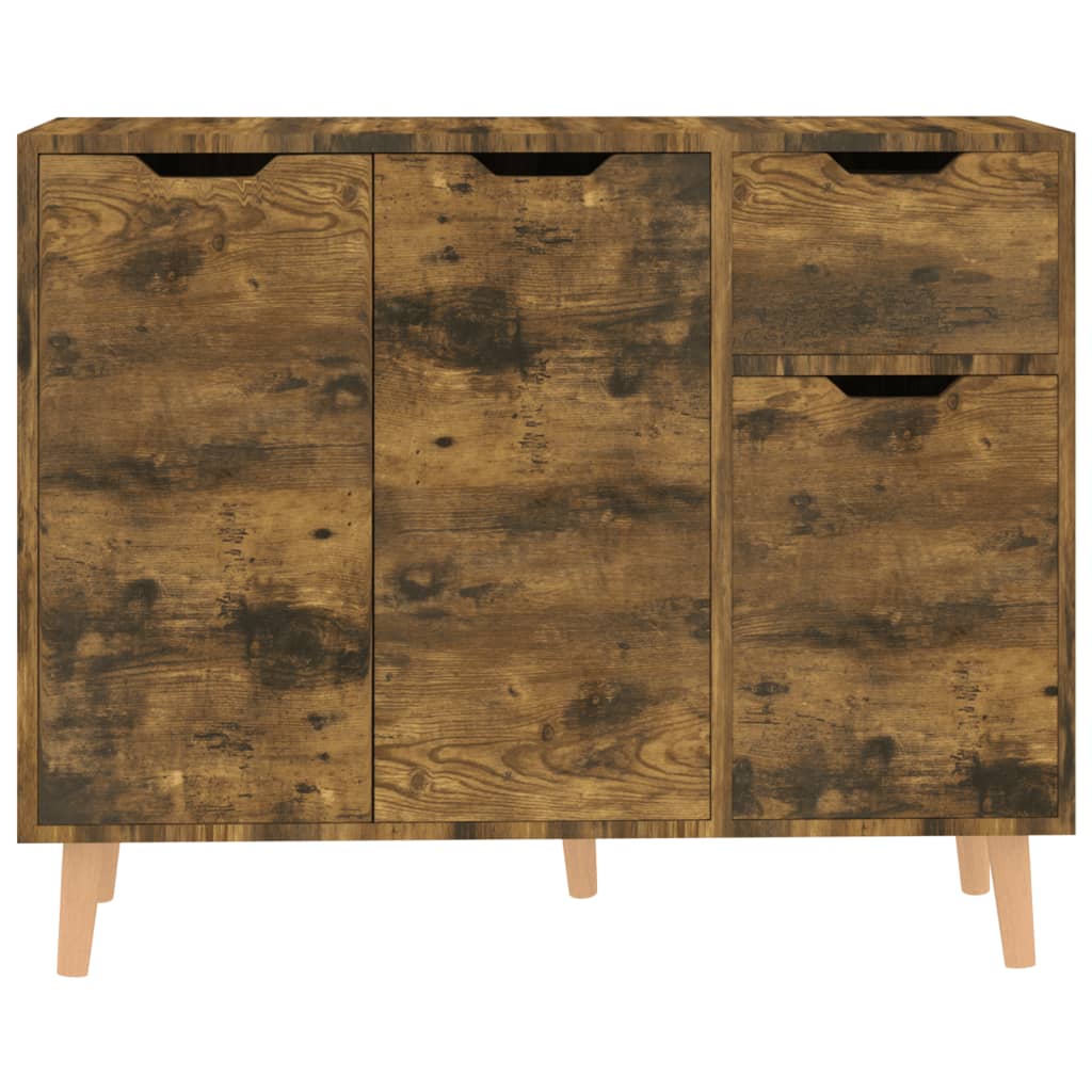 Credenza Rovere Fumo 90x30x72 cm in Truciolato 326821