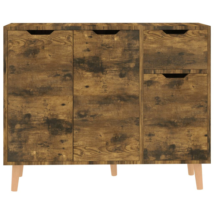 Credenza Rovere Fumo 90x30x72 cm in Truciolato 326821