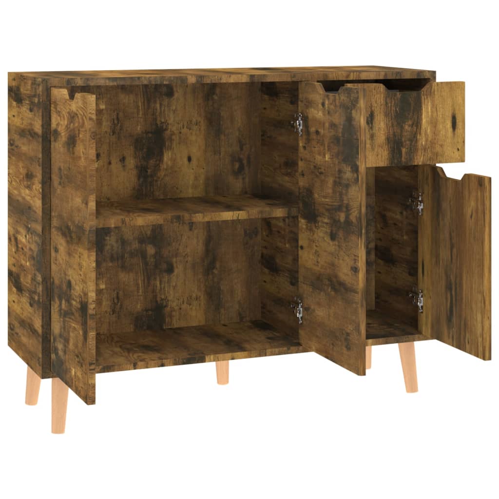 Credenza Rovere Fumo 90x30x72 cm in Truciolato cod mxl 17803