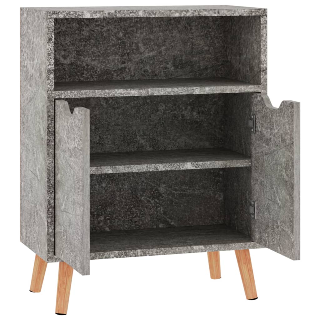 Credenza Grigio Cemento 60x30x72 cm in Truciolato