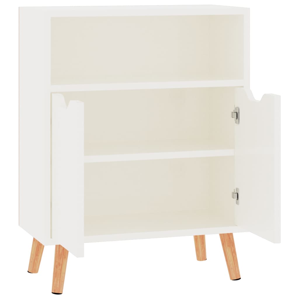 Credenza Bianco Lucido 60x30x72 cm in Truciolato cod mxl 12278