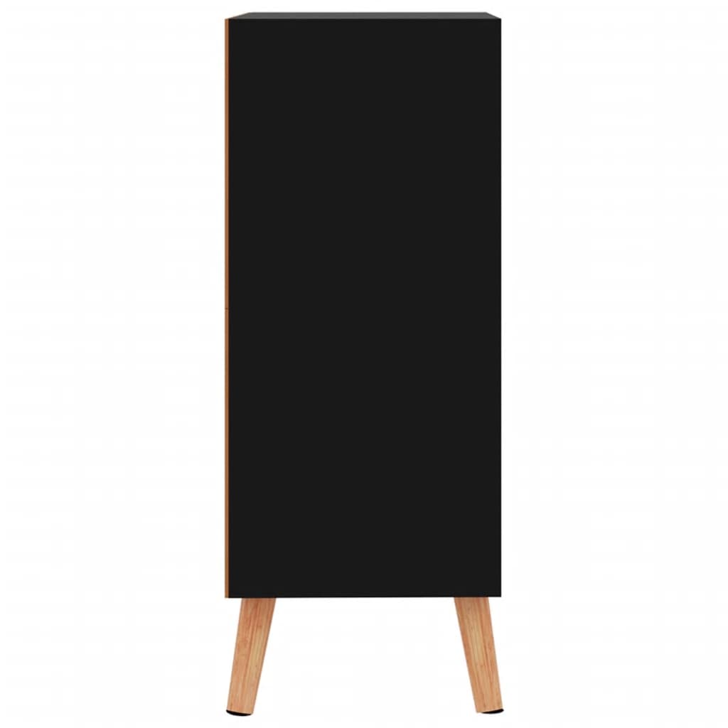 Credenza Nero Lucido 60x30x72 cm in Truciolato cod mxl 63158