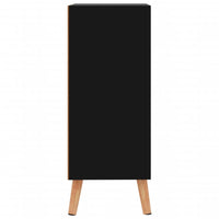 Credenza Nero Lucido 60x30x72 cm in Truciolato cod mxl 63158