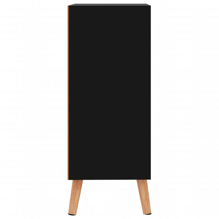 Credenza Nero Lucido 60x30x72 cm in Truciolato cod mxl 63158