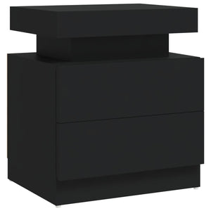 Comodino Nero 45x35x52 cm in Truciolato cod mxl 57909