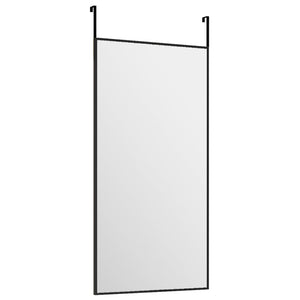 Specchio da Porta Nero 30x60 cm Vetro e Alluminio cod mxl 67772