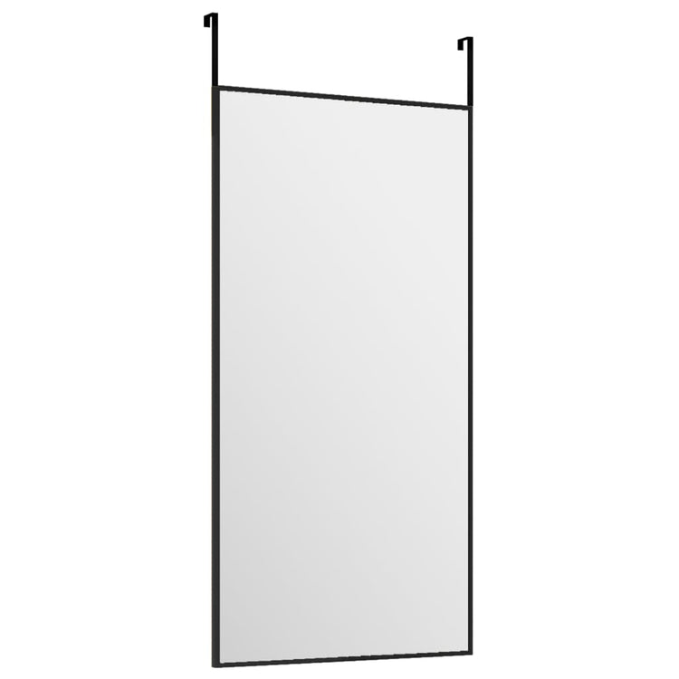 Specchio da Porta Nero 30x60 cm Vetro e Alluminio cod mxl 67772