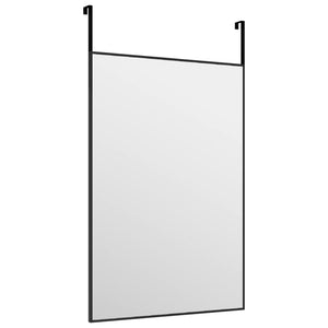 Specchio da Porta Nero 40x60 cm in Vetro e Alluminio cod mxl 67851