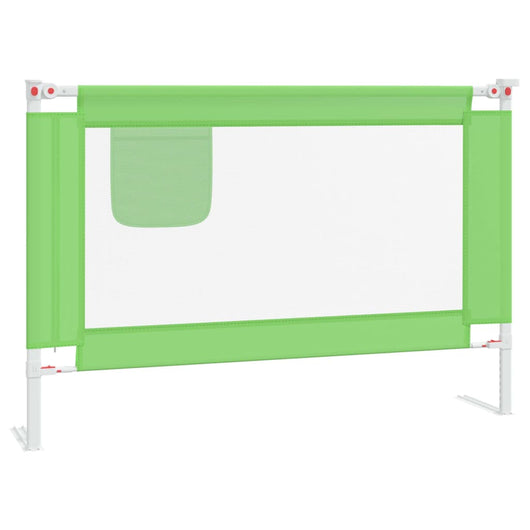 Sponda Letto di Sicurezza per Bambini Verde 100x25 cm Tessuto 10190