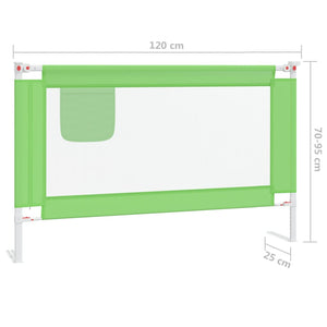 Sponda Letto di Sicurezza per Bambini Verde 120x25 cm Tessuto cod mxl 64710