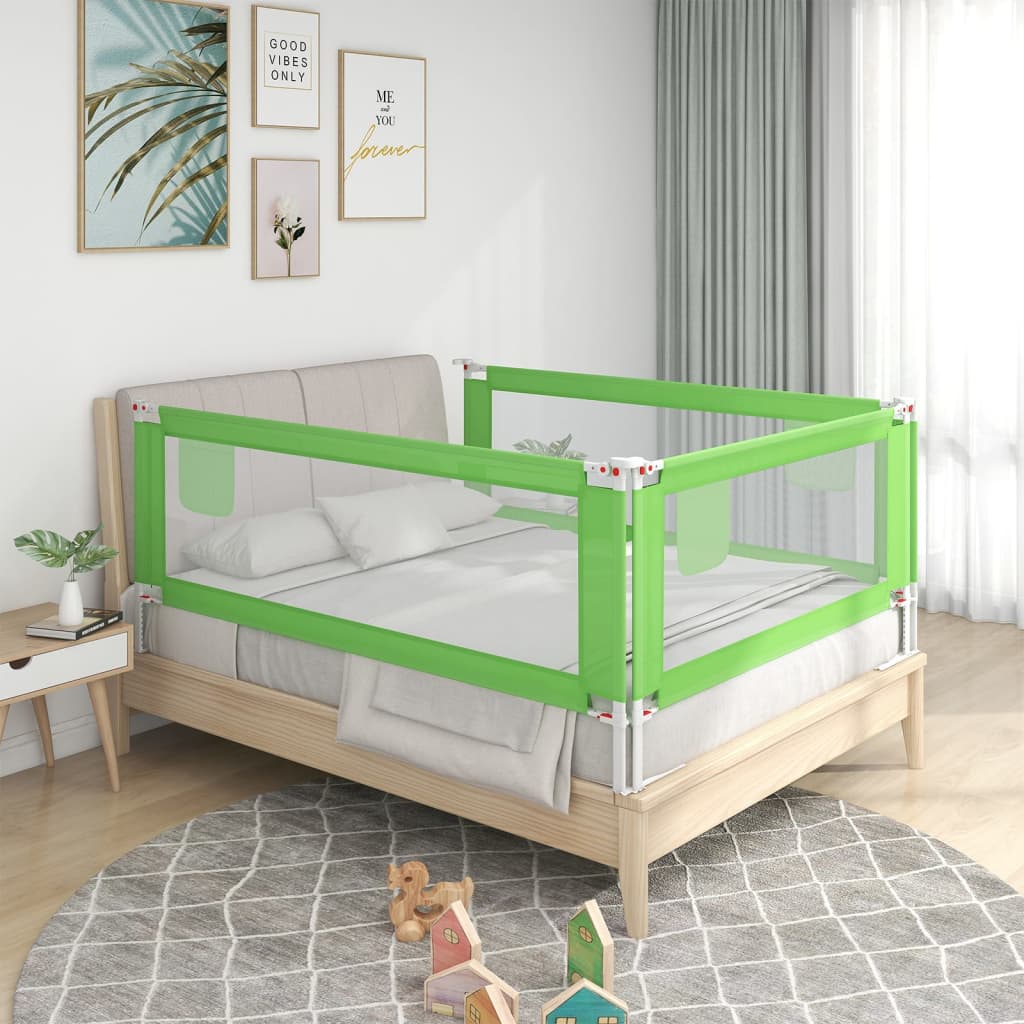 Sponda Letto di Sicurezza per Bambini Verde 120x25 cm Tessuto cod mxl 64710