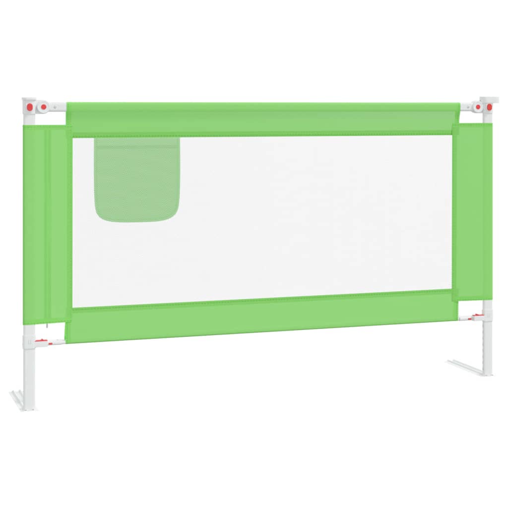 Sponda Letto di Sicurezza per Bambini Verde 140x25cm in Tessuto cod mxl 73054