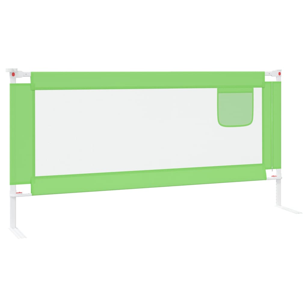 Sponda Letto di Sicurezza per Bambini Verde 190x25cm in Tessuto cod mxl 73483