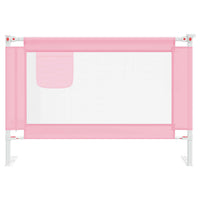 Sponda Letto di Sicurezza per Bambini Rosa 100x25 cm in Tessuto 10199