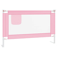 Sponda Letto di Sicurezza per Bambini Rosa 120x25 cm in Tessuto cod mxl 68901