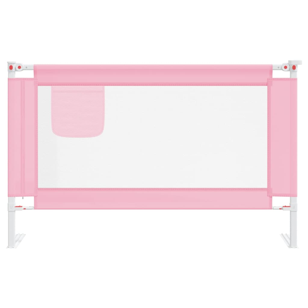 Sponda Letto di Sicurezza per Bambini Rosa 120x25 cm in Tessuto cod mxl 68901