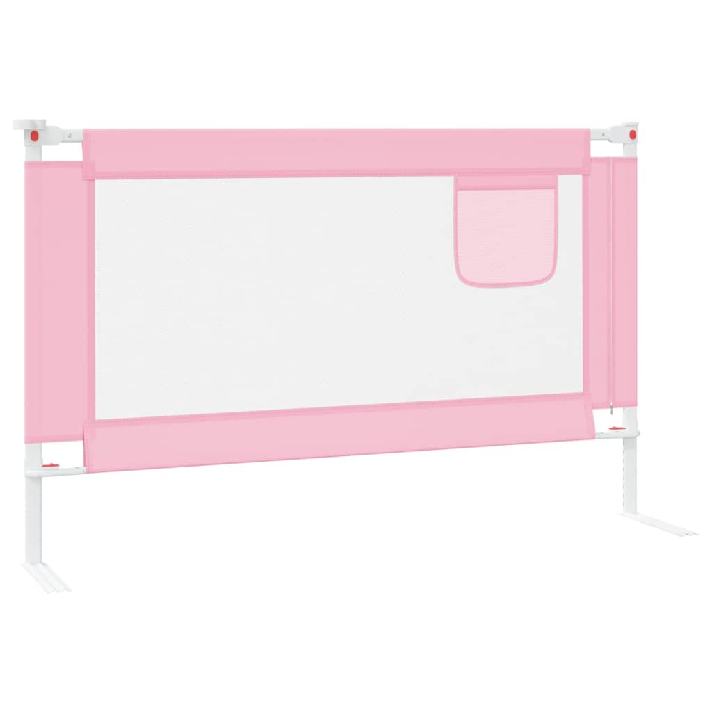 Sponda Letto di Sicurezza per Bambini Rosa 120x25 cm in Tessuto cod mxl 68901