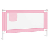 Sponda Letto di Sicurezza per Bambini Rosa 140x25 cm in Tessuto cod mxl 78609