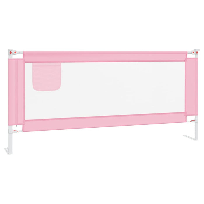 Sponda Letto di Sicurezza per Bambini Rosa 200x25 cm in Tessutocod mxl 97153