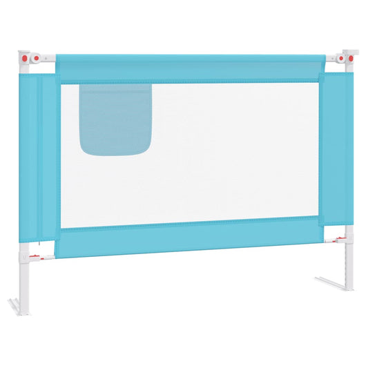 Sponda Letto di Sicurezza per Bambini Blu 90x25 cm in Tessuto 10207