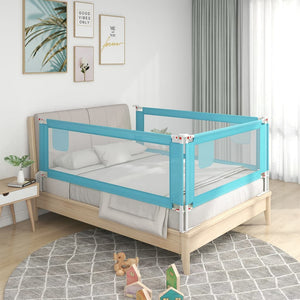 Sponda Letto di Sicurezza per Bambini Blu 90x25 cm in Tessutocod mxl 83020