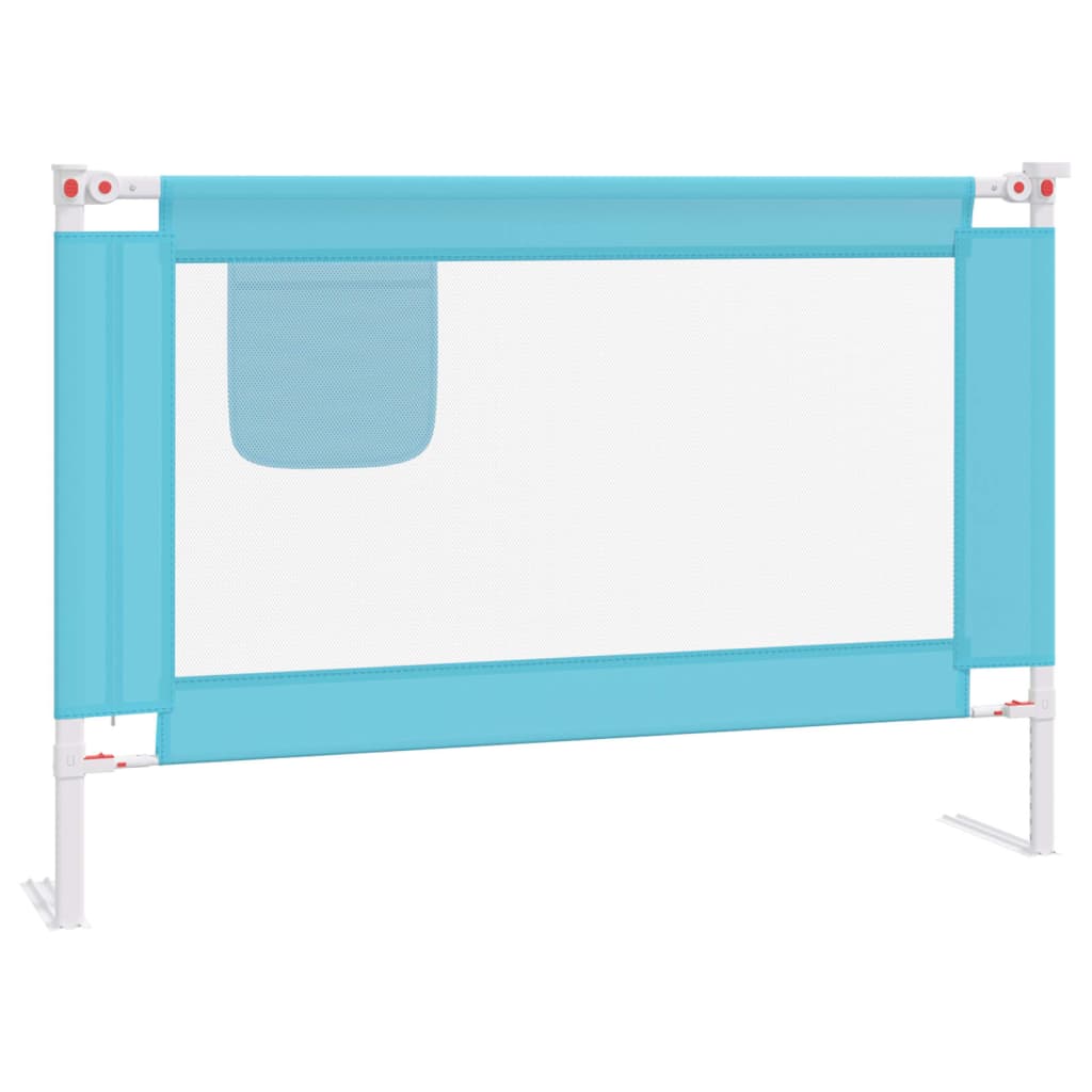 Sponda Letto di Sicurezza per Bambini Blu 100x25 cm in Tessuto cod mxl 70946