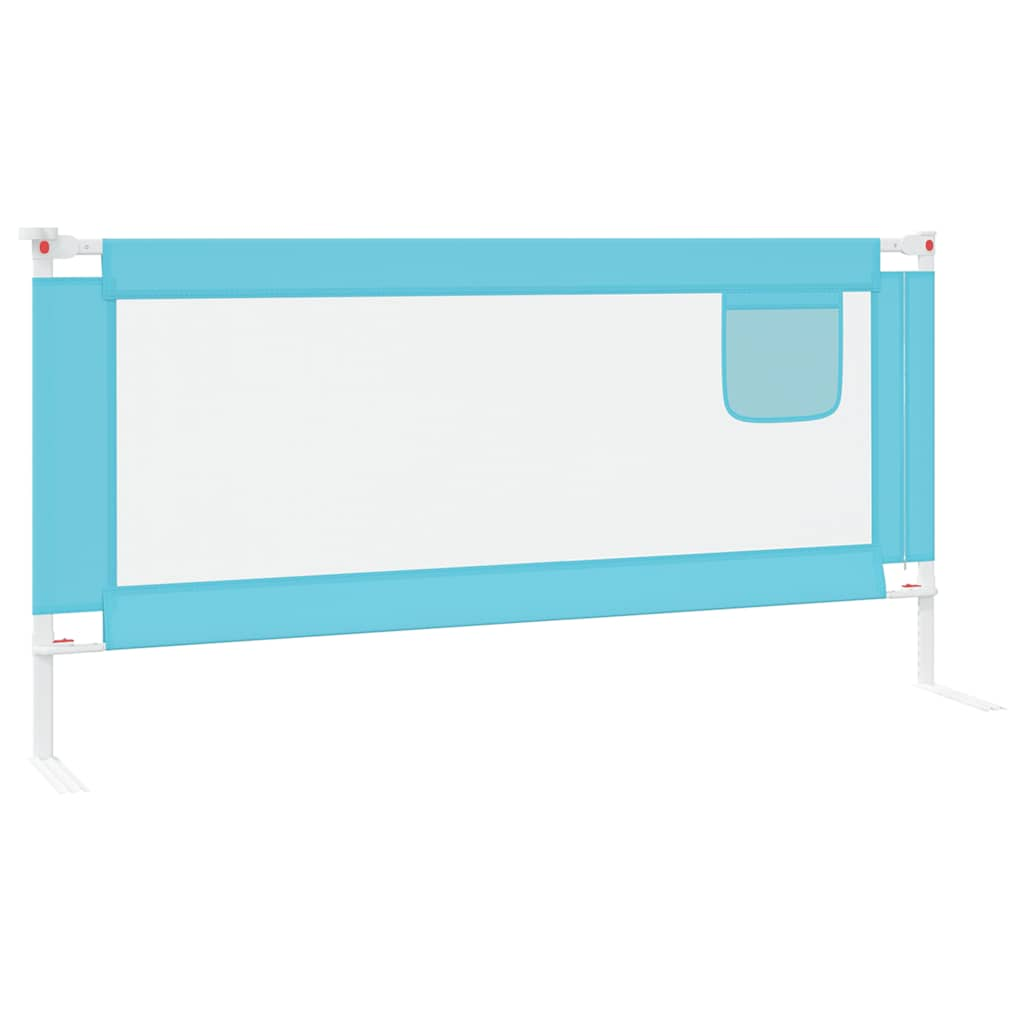 Sponda Letto di Sicurezza per Bambini Blu 190x25 cm in Tessuto 10214