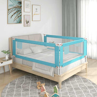 Sponda Letto di Sicurezza per Bambini Blu 190x25 cm in Tessuto 10214