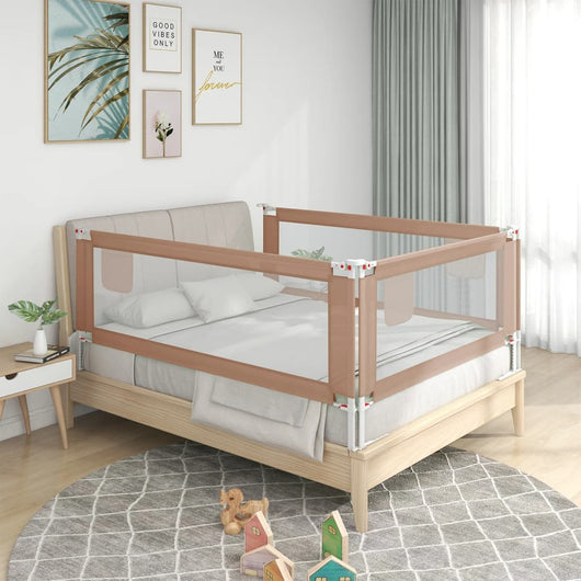 Sponda Letto di Sicurezza per Bambini Tortora 120x25 cm Tessuto cod mxl 72842