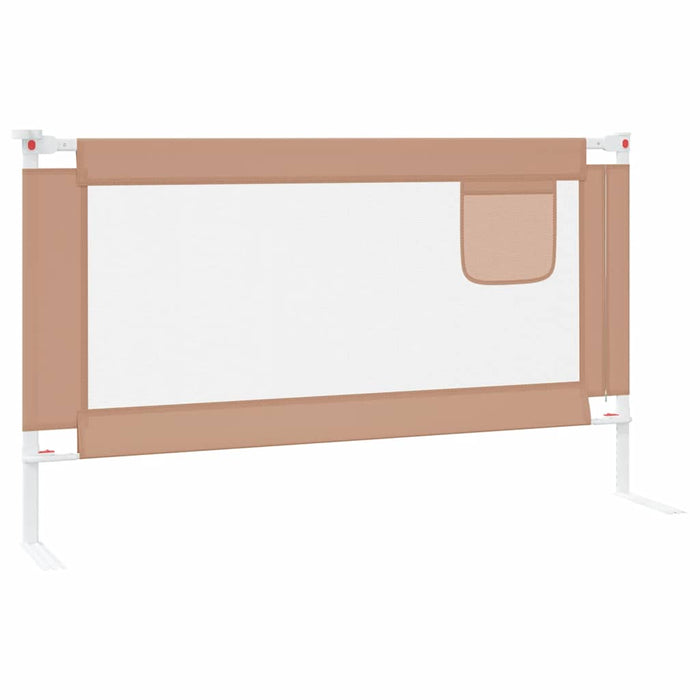 Sponda Letto di Sicurezza per Bambini Tortora 140x25 cm Tessuto 10219