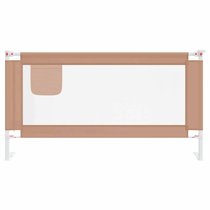 Sponda Letto di Sicurezza per Bambini Tortora 160x25 cm Tessuto 10221