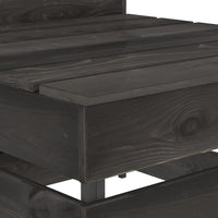 Set Divani da Giardino 7 pz in Legno di Pino Impregnato Grigio cod mxl 43505