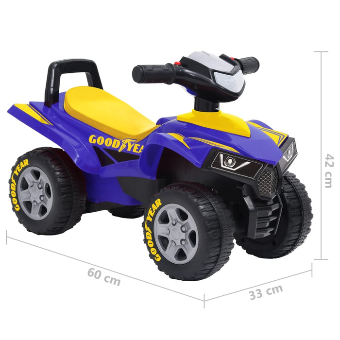 Quad Cavalcabile per Bambini Good Year Blu 80320