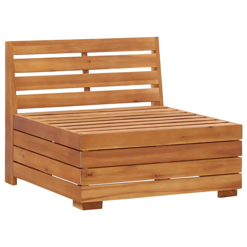 Divano da Giardino a 2 Posti e Cuscini Legno Massello di Acacia cod mxl 73444