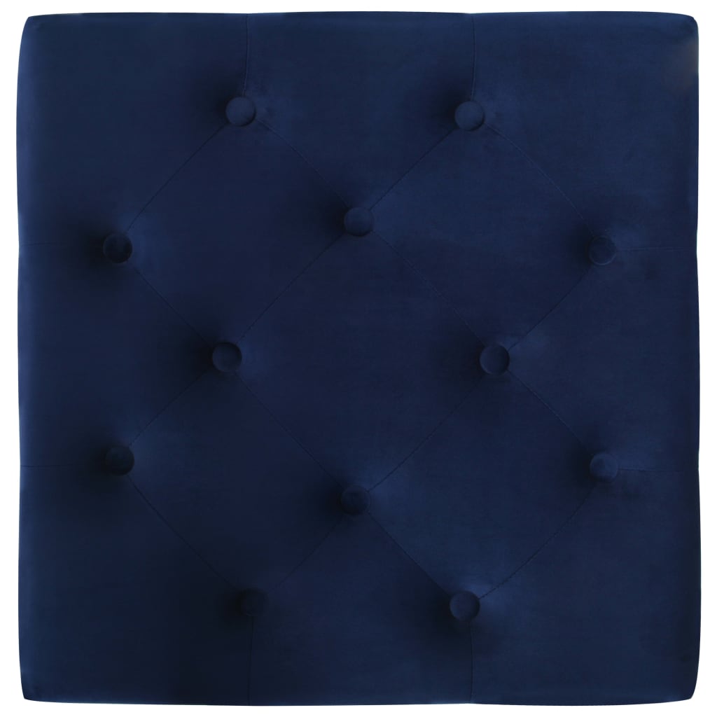 Sgabello Blu Marino 60x60x36 cm in Velluto cod 9396