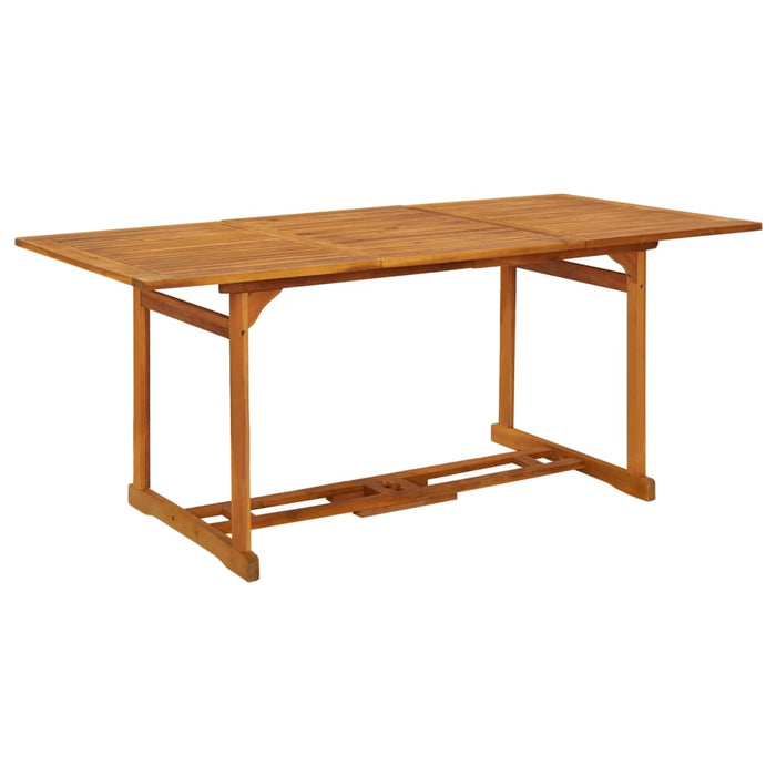 Tavolo da Pranzo per Esterni 180x90x75cm Legno Massello Acacia cod mxl 34405