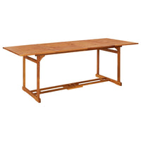 Tavolo da Pranzo per Esterni 220x90x75cm Legno Massello Acacia 315946