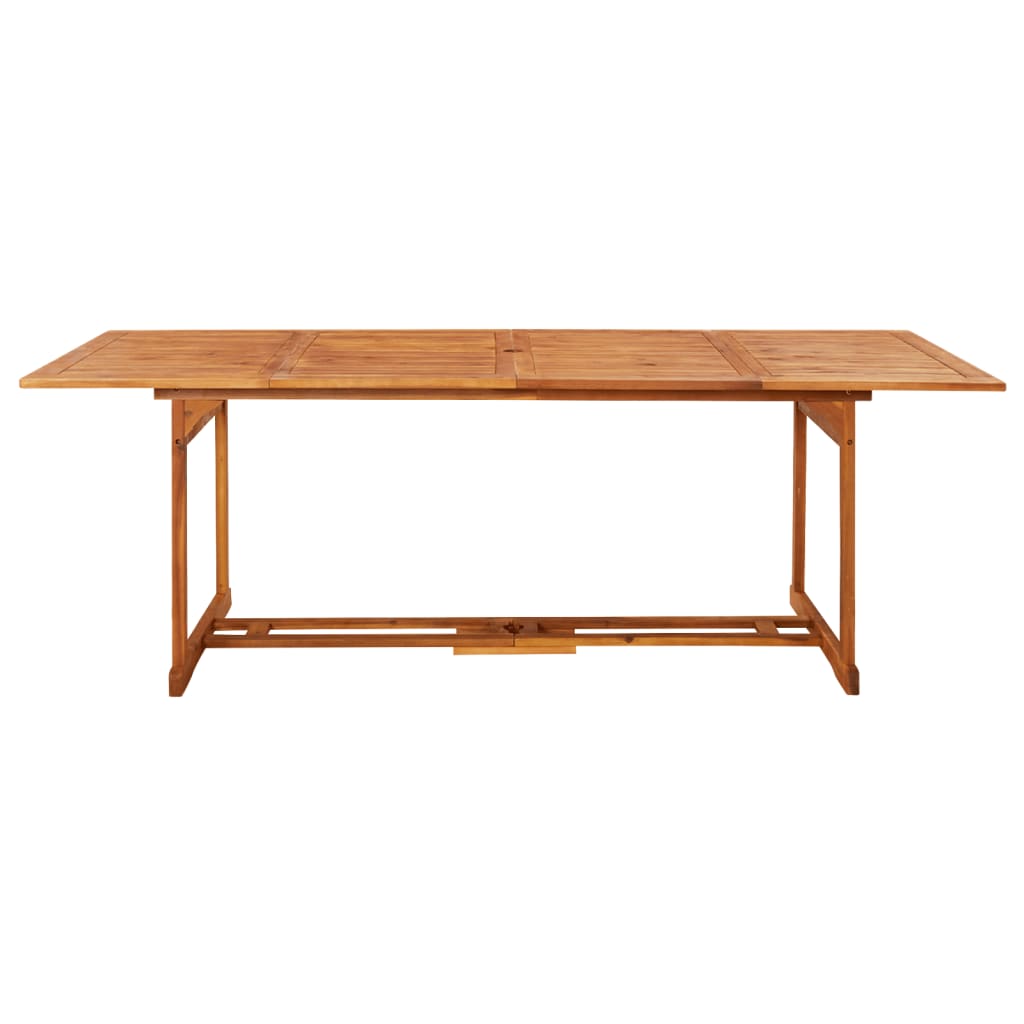 Tavolo da Pranzo per Esterni 220x90x75cm Legno Massello Acacia 315946