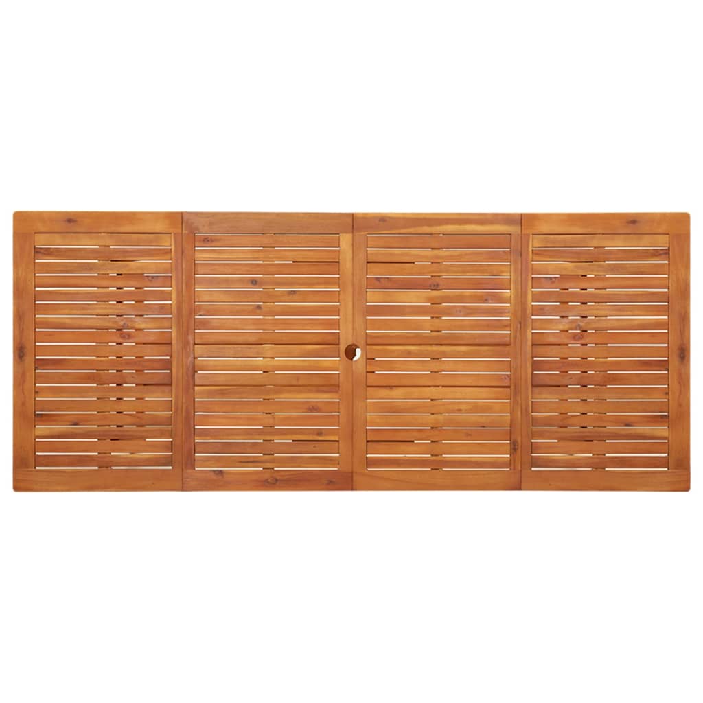 Tavolo da Pranzo per Esterni 220x90x75cm Legno Massello Acacia 315946