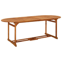 Tavolo da Pranzo per Esterni 220x90x75cm Legno Massello Acacia 315949