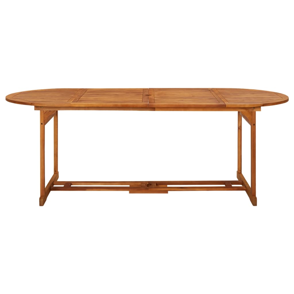 Tavolo da Pranzo per Esterni 220x90x75cm Legno Massello Acacia 315949