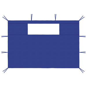 Pareti con Finestre per Gazebo 2 pz Blu cod mxl 64217