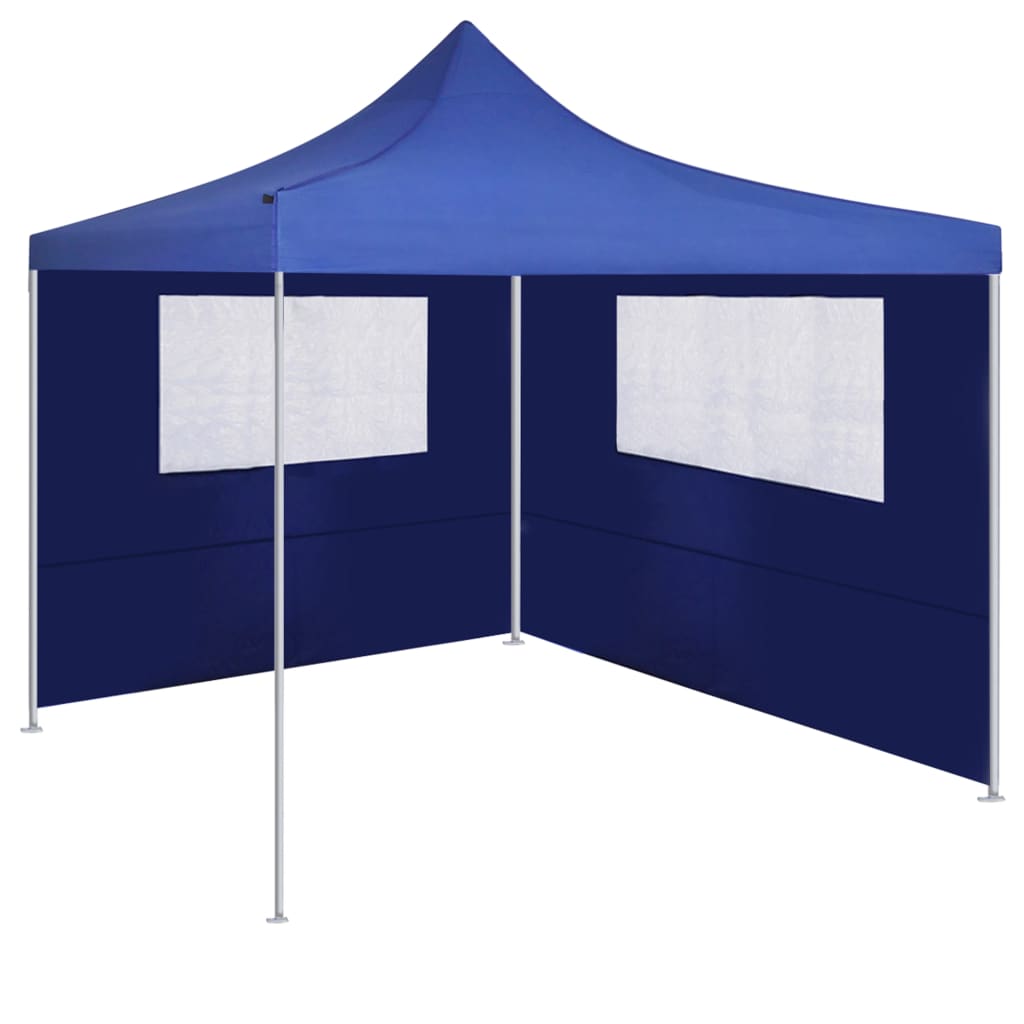 Parete con Finestre per Gazebo 4x2 m Blu 3070422