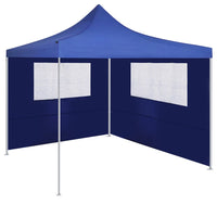 Parete con Finestre per Gazebo 4x2 m Blu 3070422