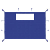 Pareti con Finestre per Gazebo 2 pz Blu