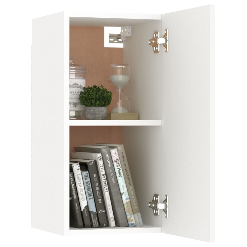 Mobile Porta TV Bianco 30,5x30x60 cm in Legno Multistrato cod mxl 7037