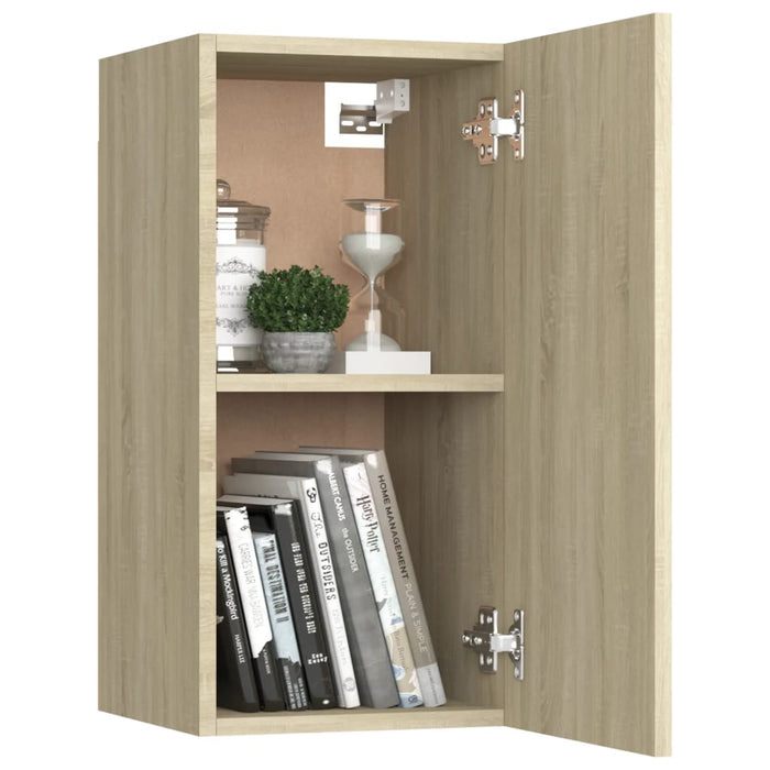 Mobili TV Rovere Sonoma 2 pz 30,5x30x60 cm in Truciolato 803333